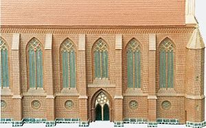 Modellbau Lebert Marienkirche Fassade